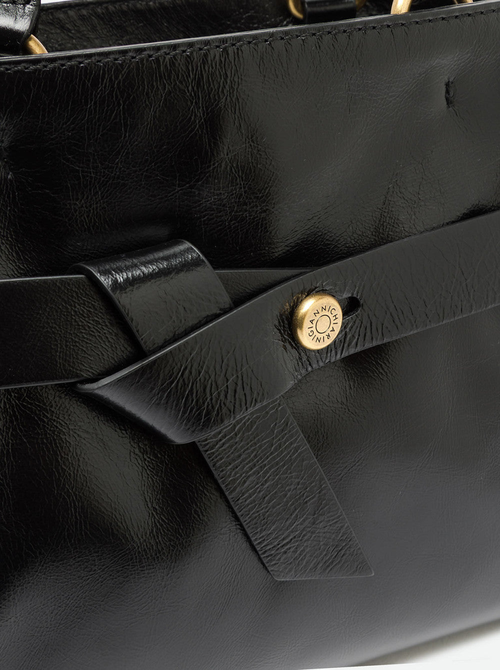 Borsa a Mano Gianni Chiarini Miranda Media in Pelle Nera