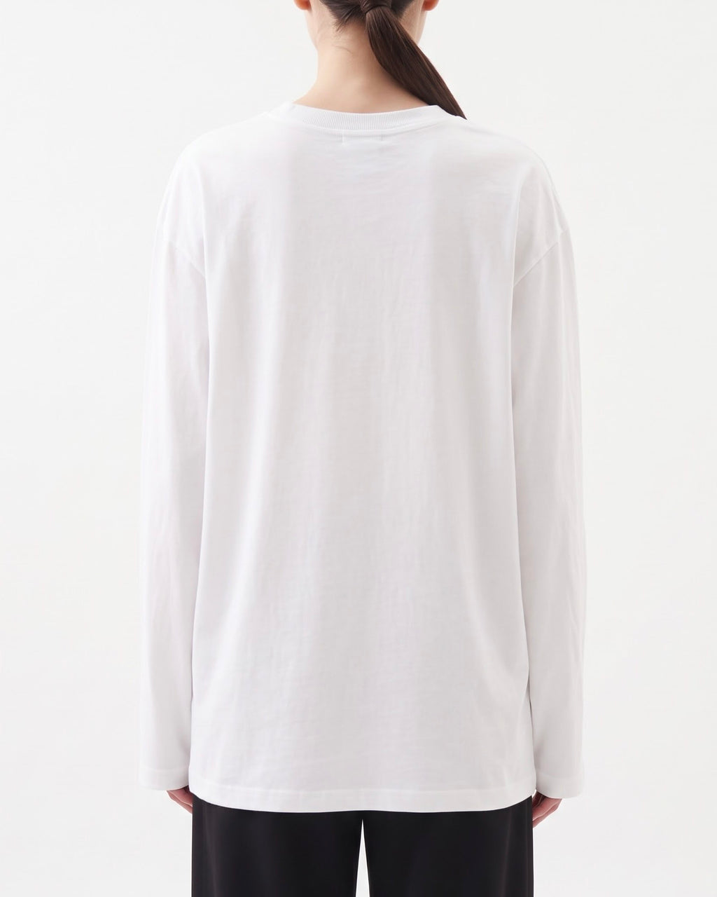 T-Shirt a Manica Lunga Isabelle Blanche con Stampa “No Filter, No Plan, No Rules” Ecrù e Nera