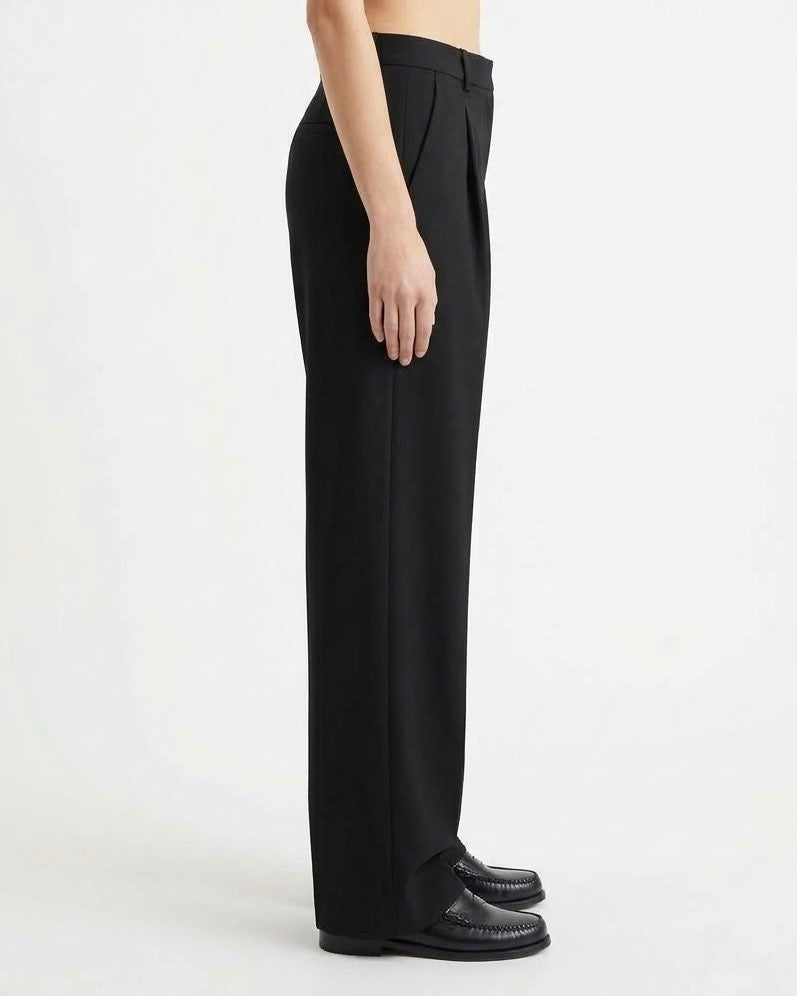 Pantalone Sartoriale Wide Leg Selected Femme in Misto Lana RWS