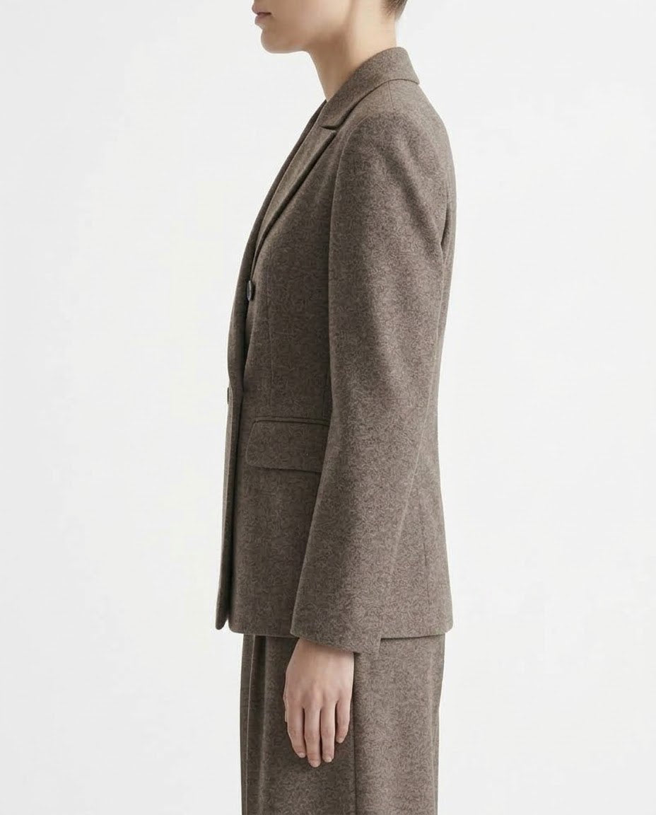 Giacca Blazer Doppiopetto H2O Italia Moro in Misto Viscosa e Lana