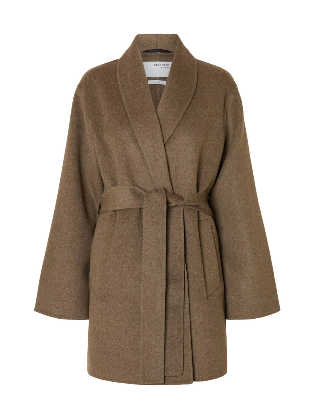 Cappotto corto con cintura