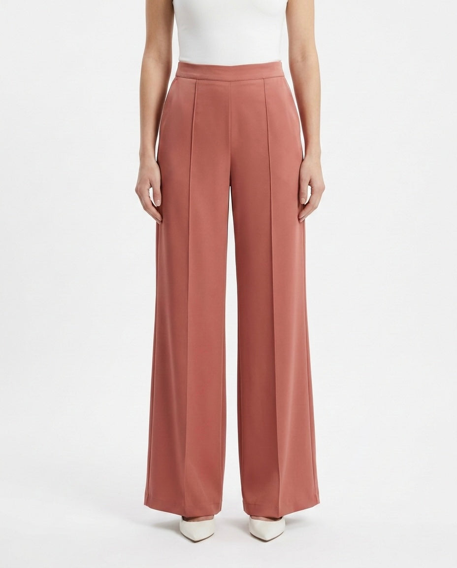 Pantalone palazzo satinato