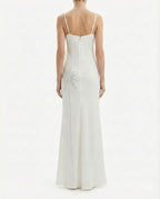 Abito Lungo con Dettagli di Strass