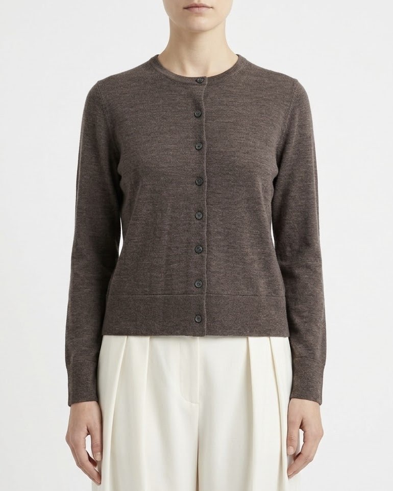 Selected Femme Cardigan in pura lana Merino RWS