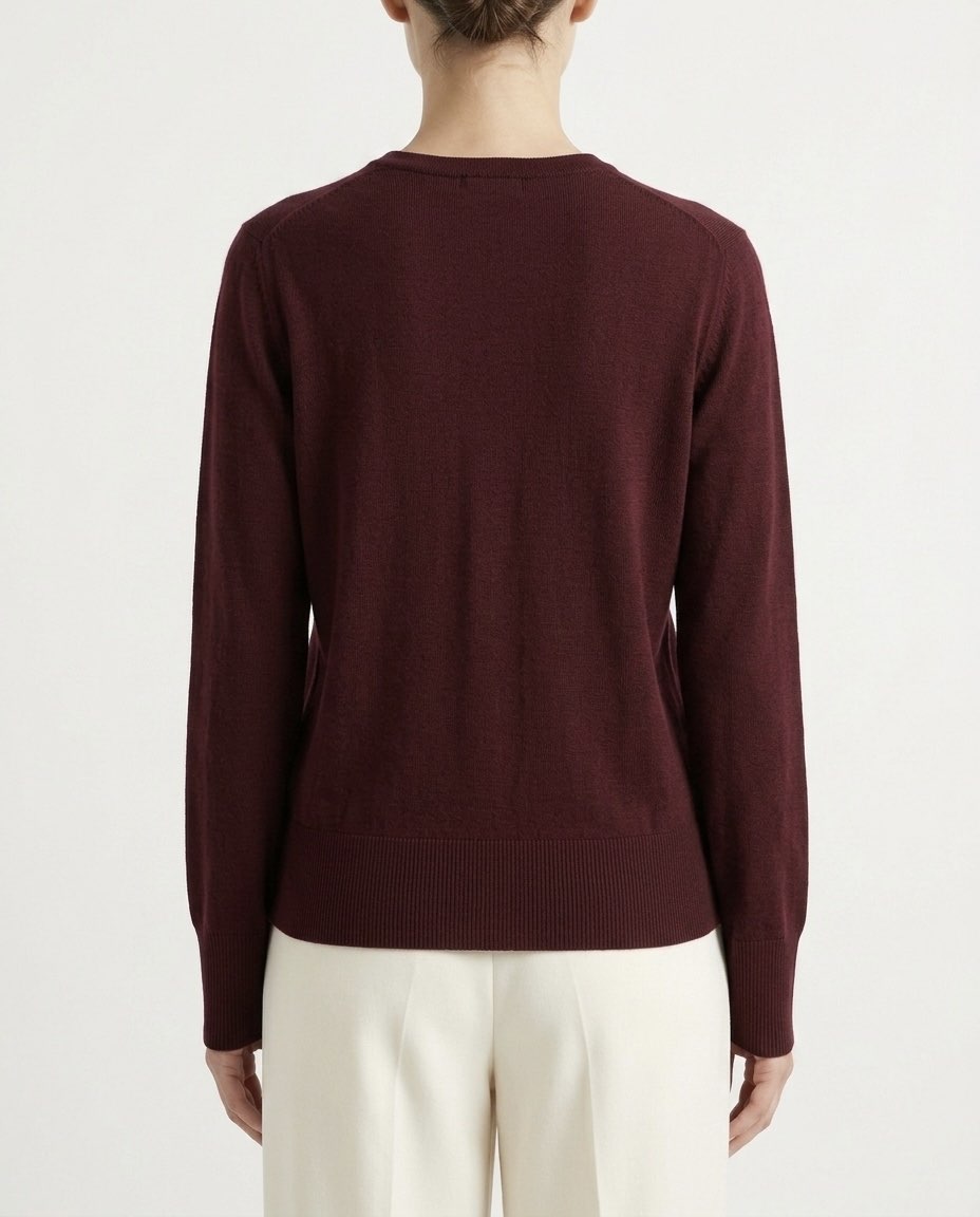 Selected Femme Maglia girocollo in 100% lana Merino
