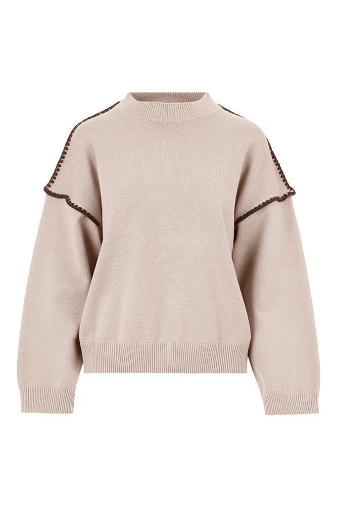 Maglione con dettagli a contrasto