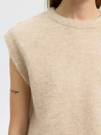 Gilet senza maniche in maglia