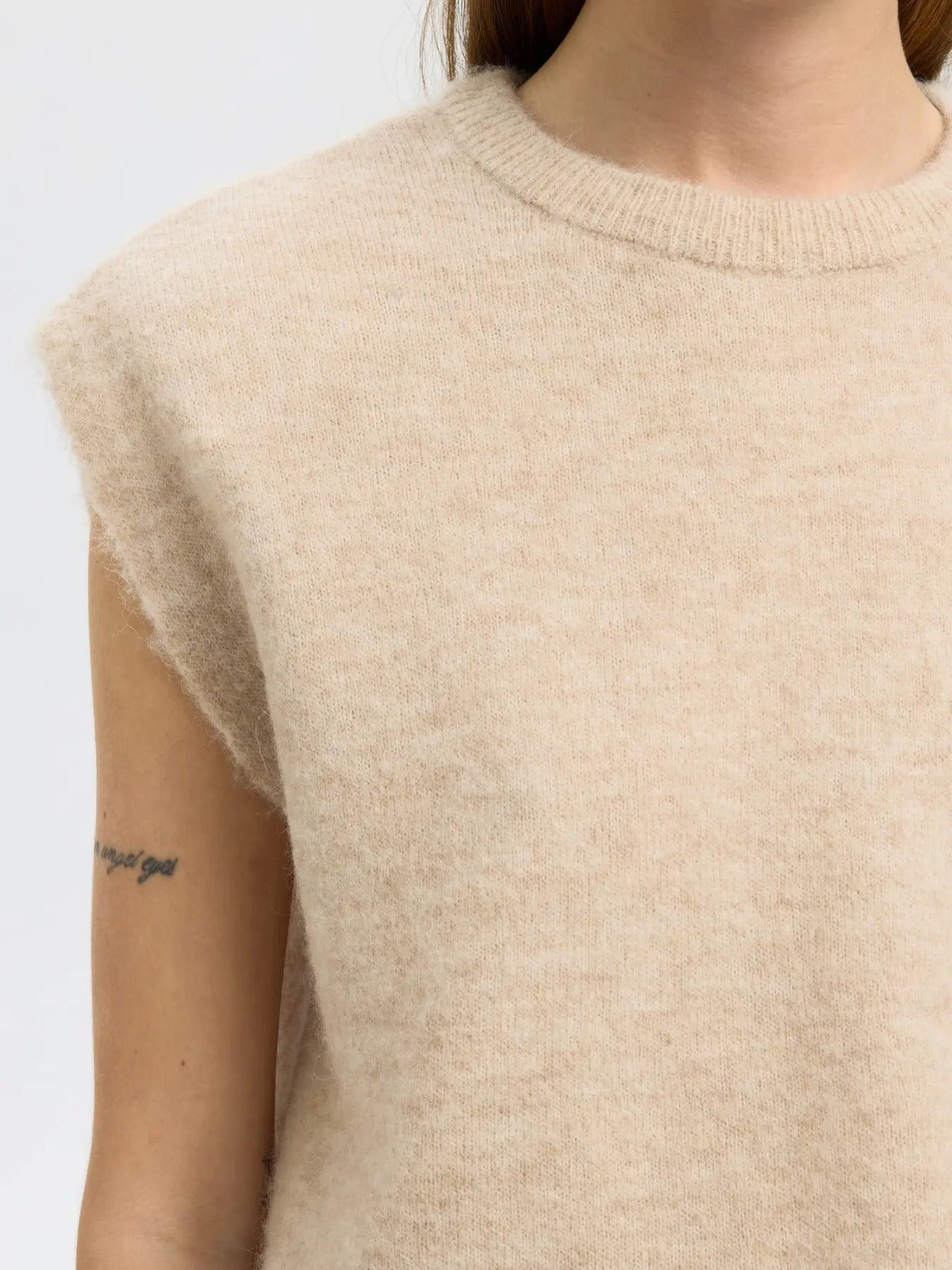 Gilet senza maniche in maglia