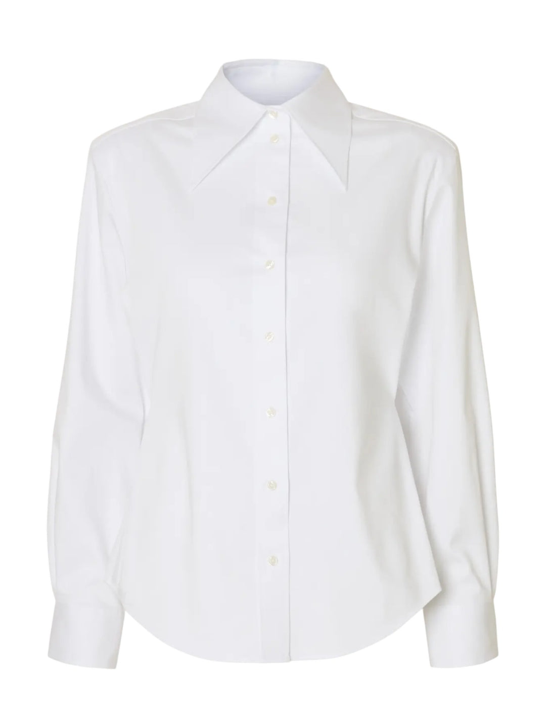 Camicia bianca con colletto maxi