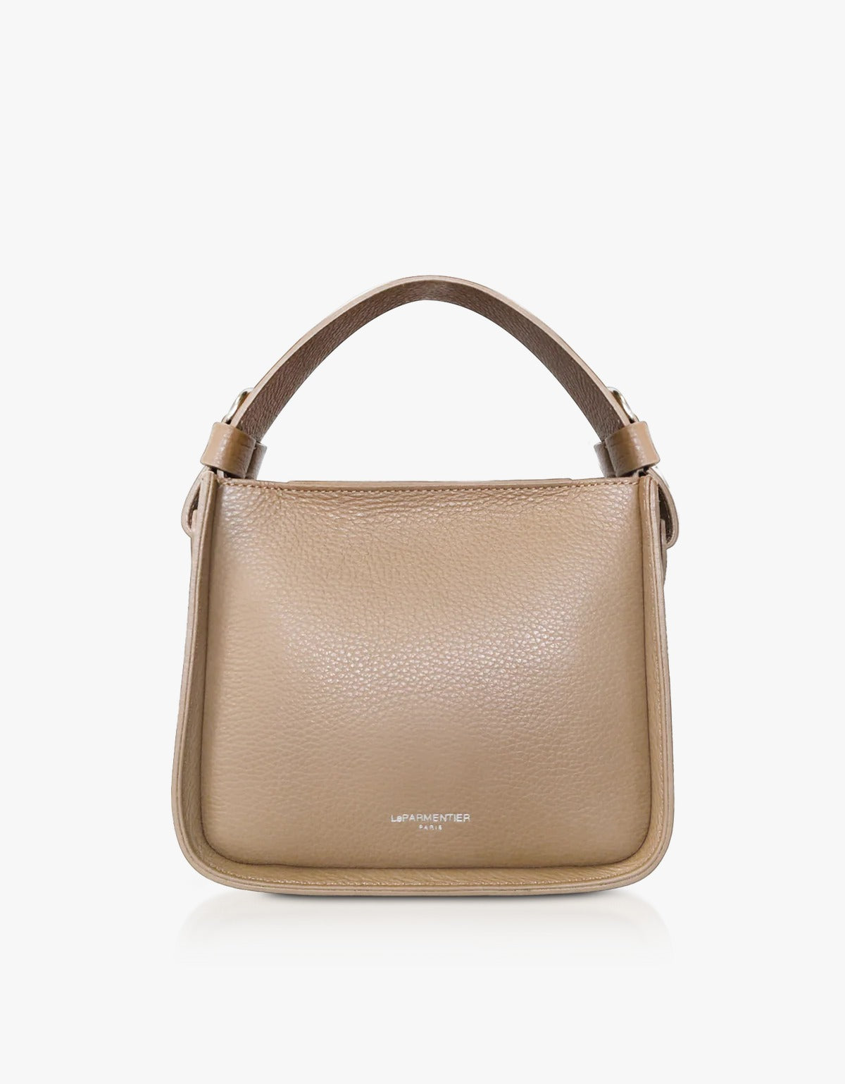 borsa a mano in pelle martellata con tracolla