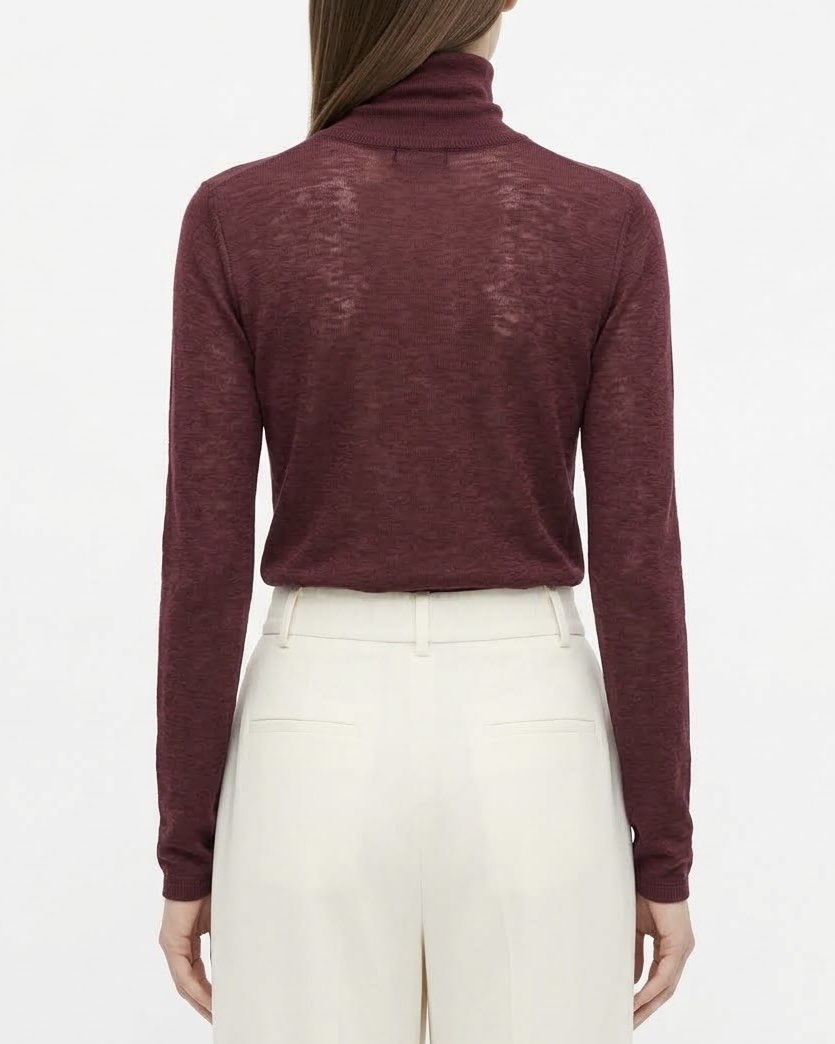 Maglia Dolcevita Selected Femme in 100% Lana Merino RWS