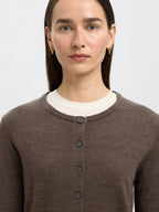 Cardigan in lana merino