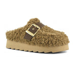 Sabot teddy con maxi fibbia