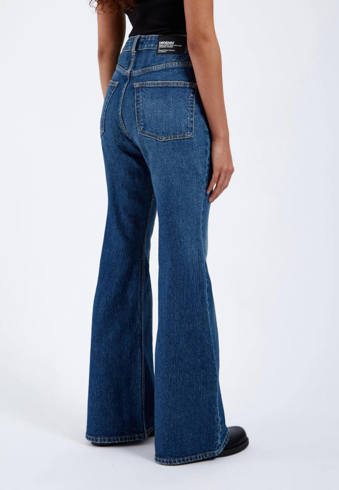 Jeans bootcut a vita alta