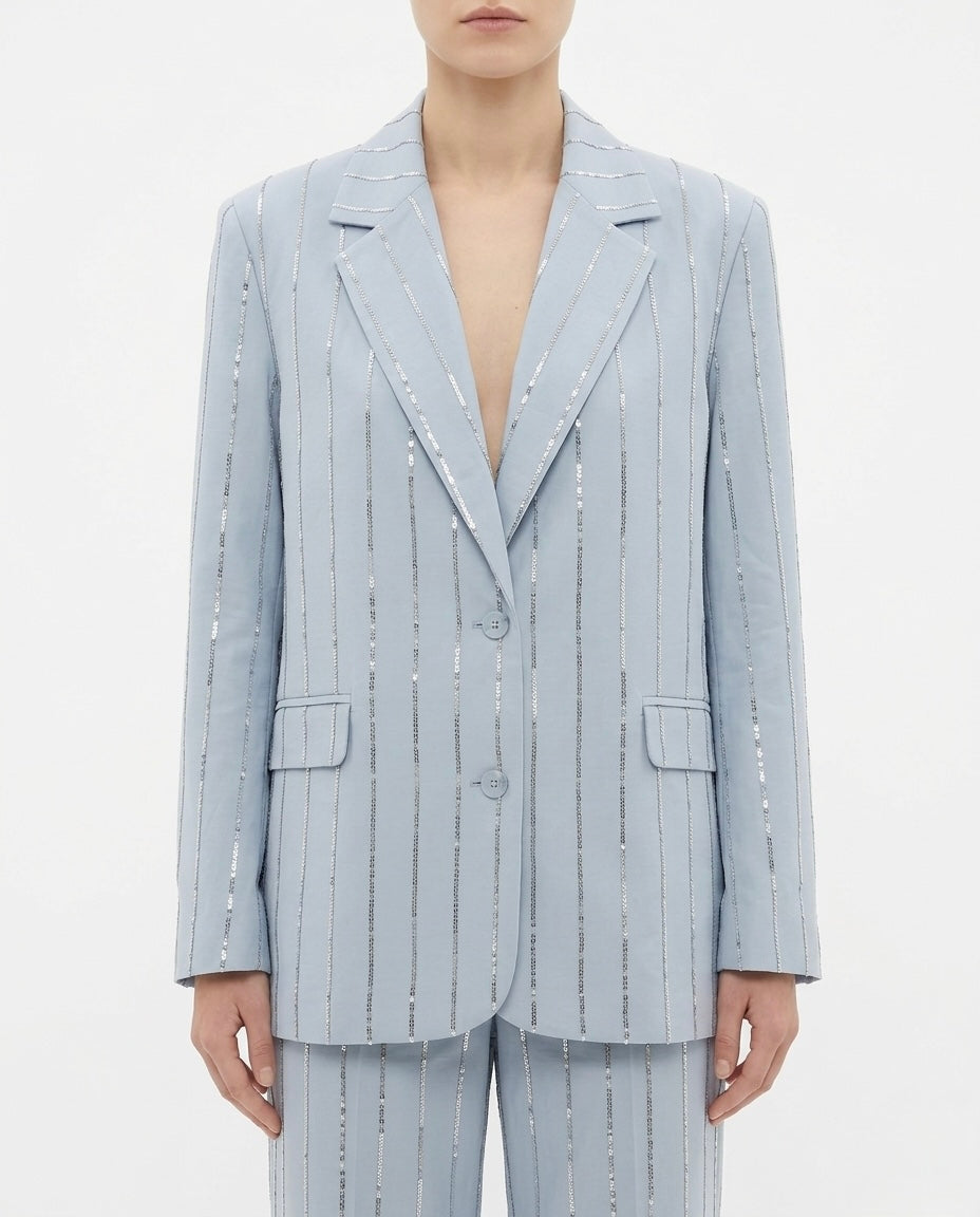 Blazer oversize con righe