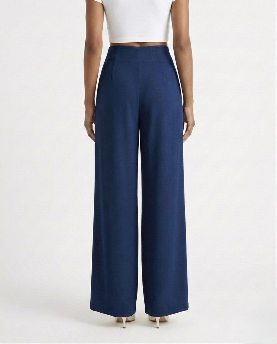 Pantalone palazzo fluido