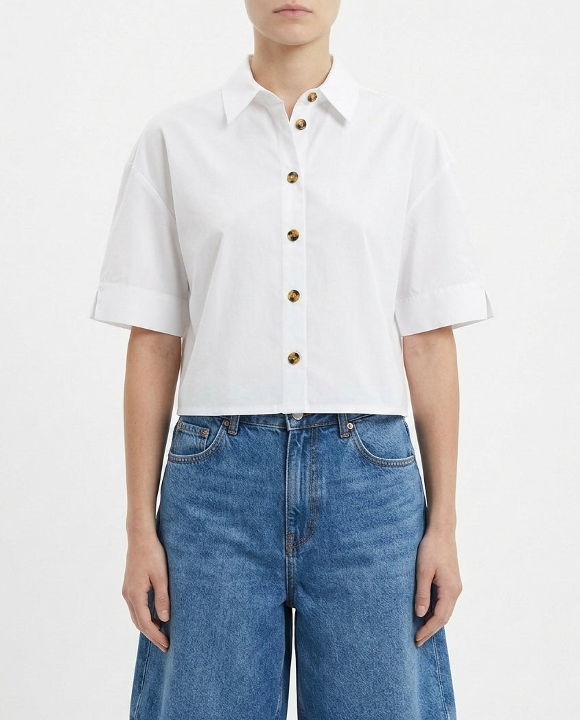 Camicia corta a maniche corte