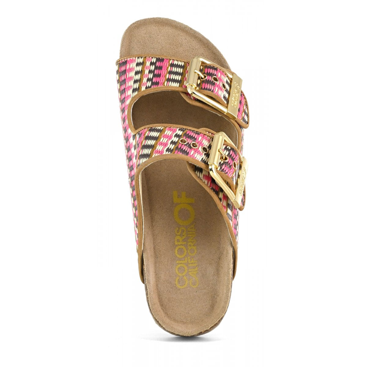 Sandalo rafia con fibbie