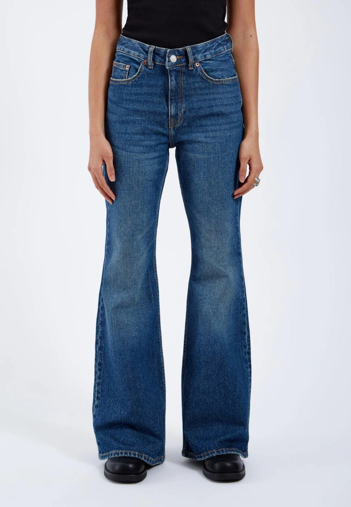 Jeans bootcut a vita alta