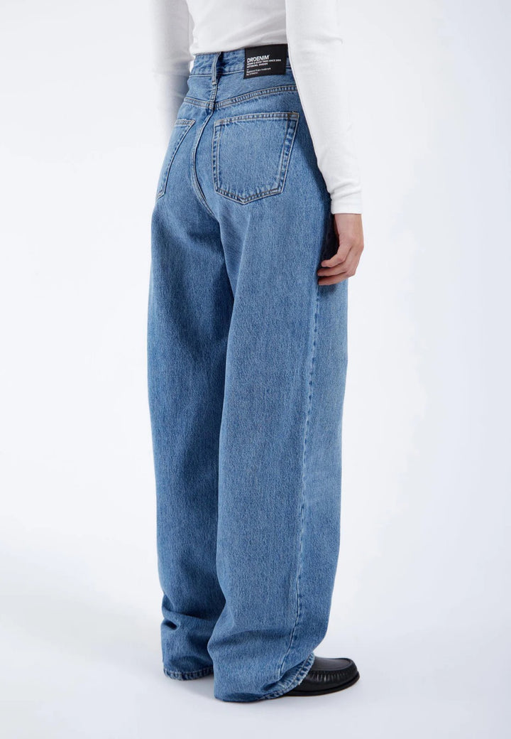 Jeans wide leg a vita alta