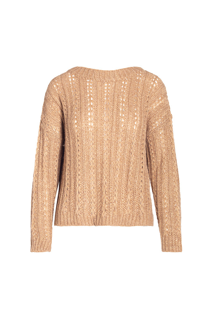 Maglione traforato in lana