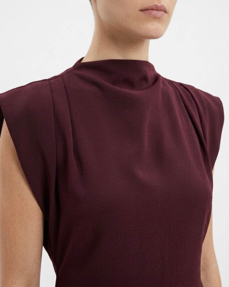 Abito midi drappeggiato H2O Italia Amarone
