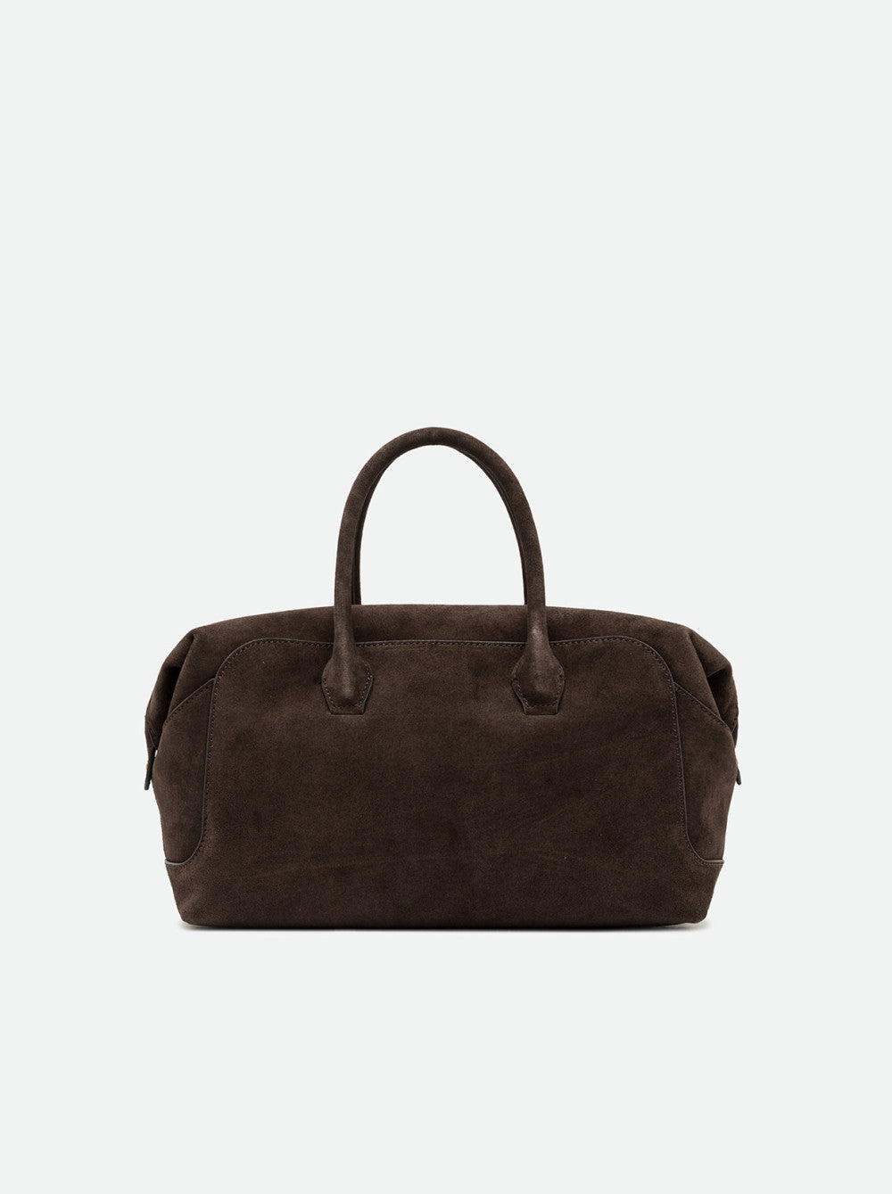 Borsa a Mano Gianni Chiarini Gemma Grande in Pelle Scamosciata Moka
