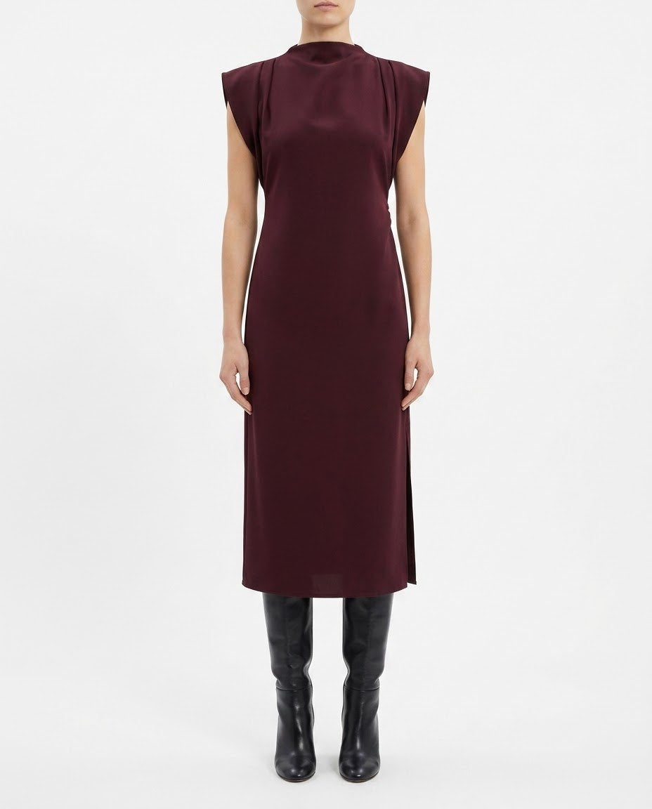 Abito midi drappeggiato H2O Italia Amarone