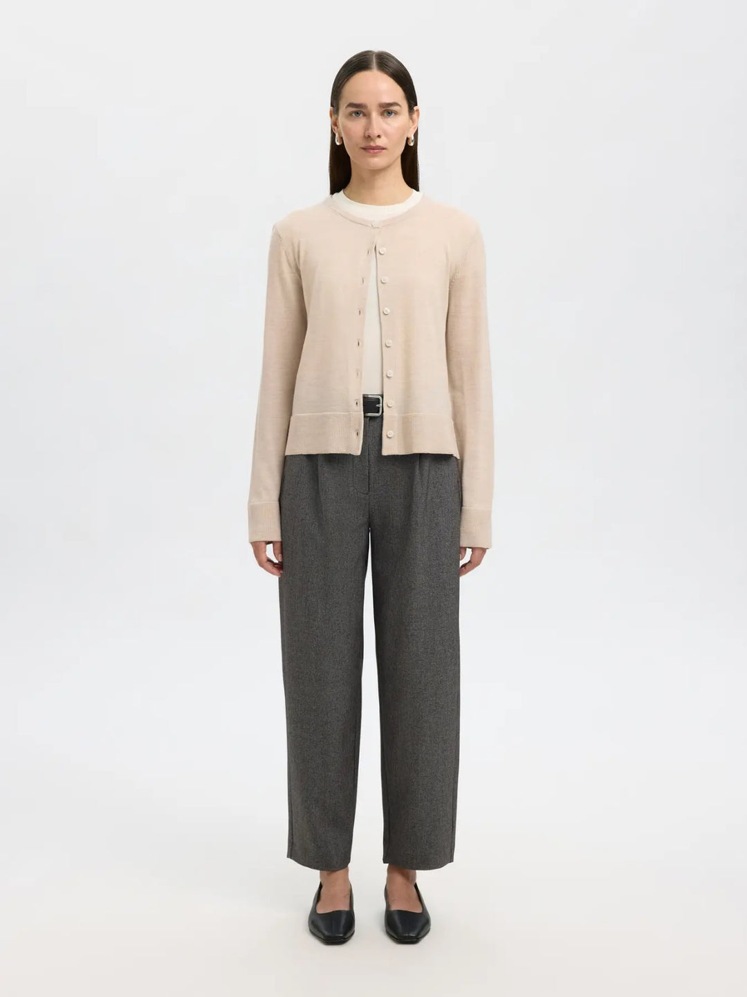 Cardigan in lana merino
