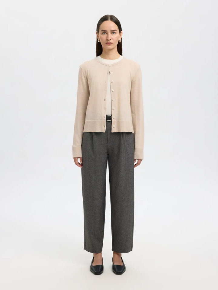 Cardigan in lana merino