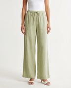Pantalone in lino con elastico