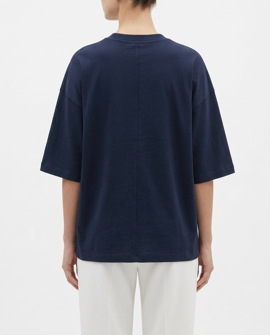 T-shirt Selected Femme oversize con maniche ampie a 3/4