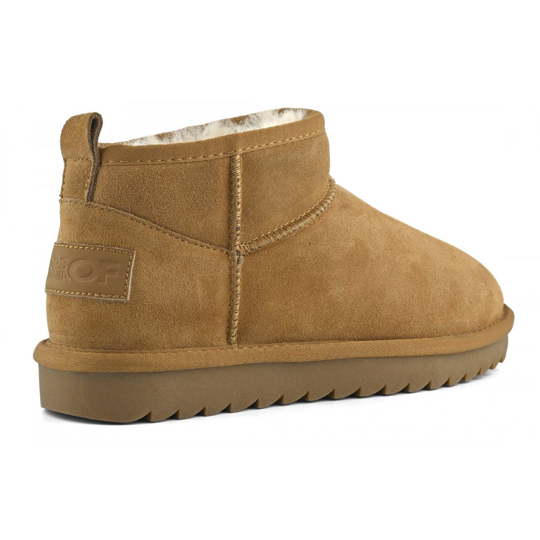 Stivaletto ultra mini in pelle scamosciata