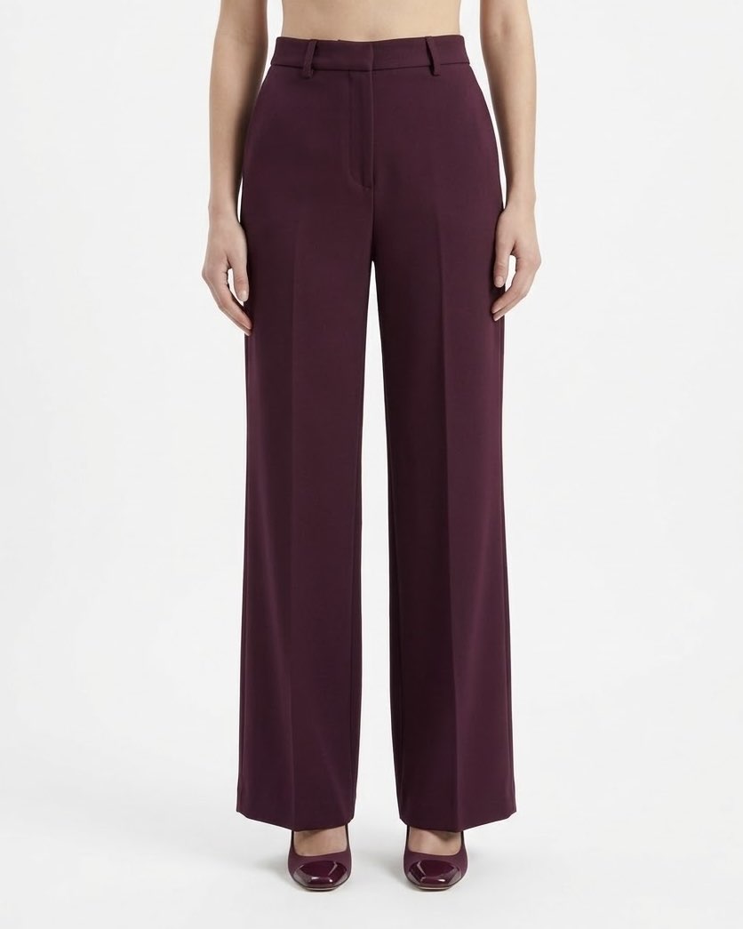 Pantalone Sartoriale Wide Leg H2O Italia  con Pinces Frontali