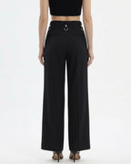 Pantalone palazzo con pinces
