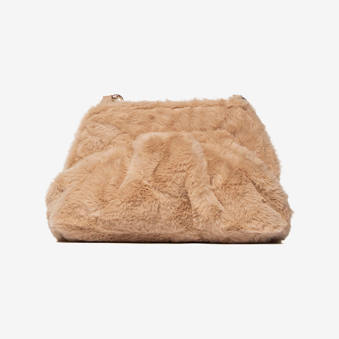 Borsa a tracolla in ecopelliccia