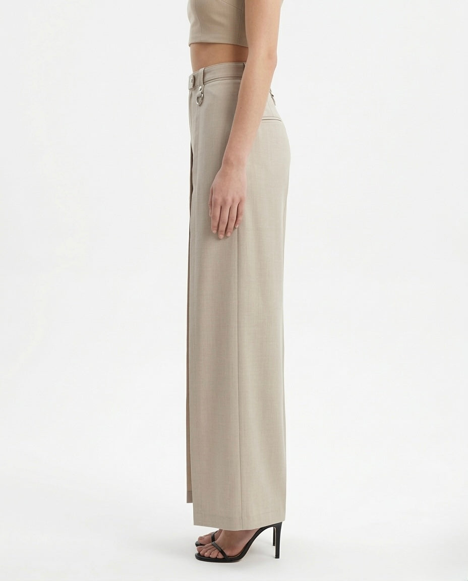 Pantalone palazzo con pinces