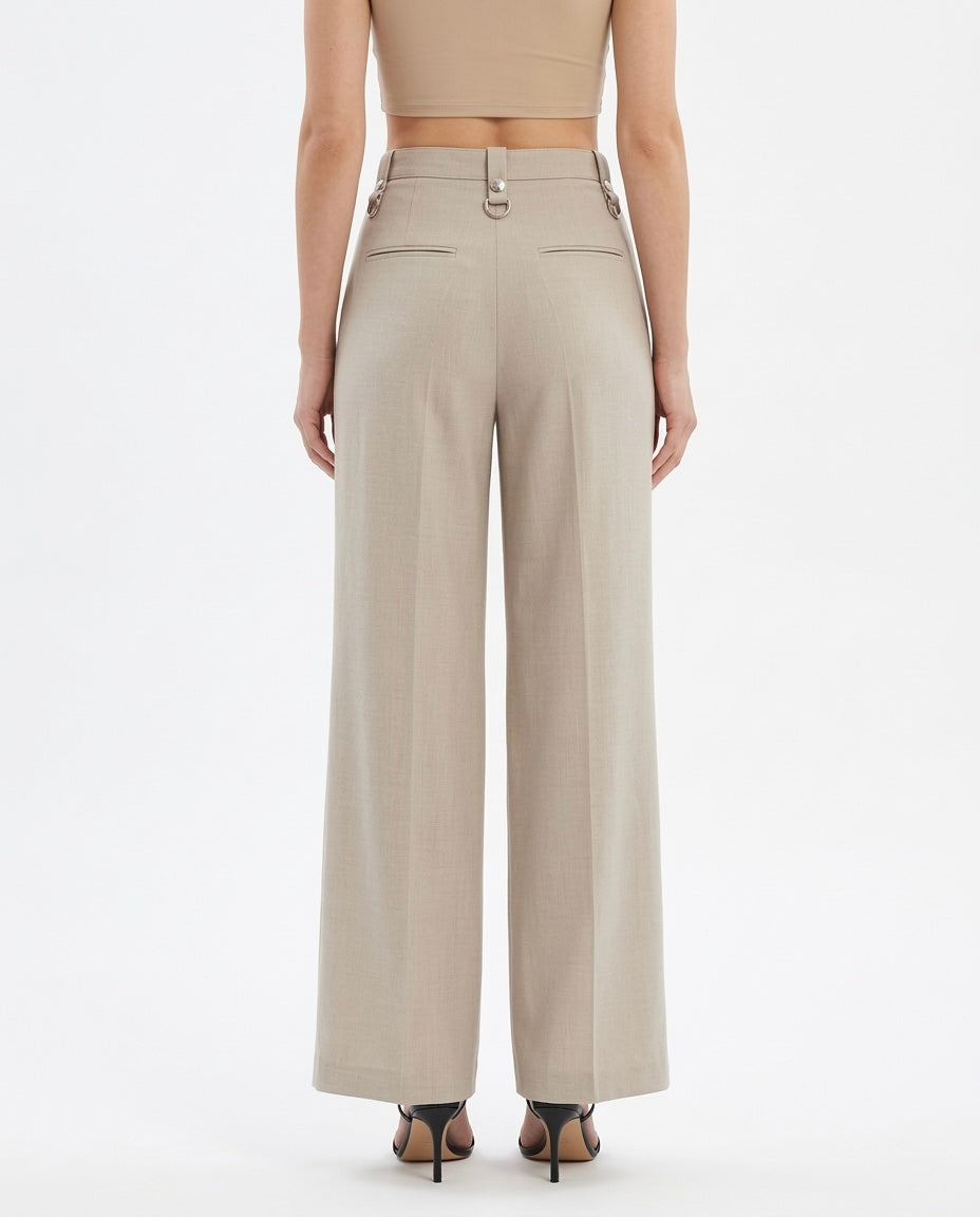 Pantalone palazzo con pinces