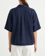 Camicia con maniche corte e taschino