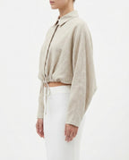 Camicia corta in lino