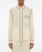 Camicia in viscosa con dettagli