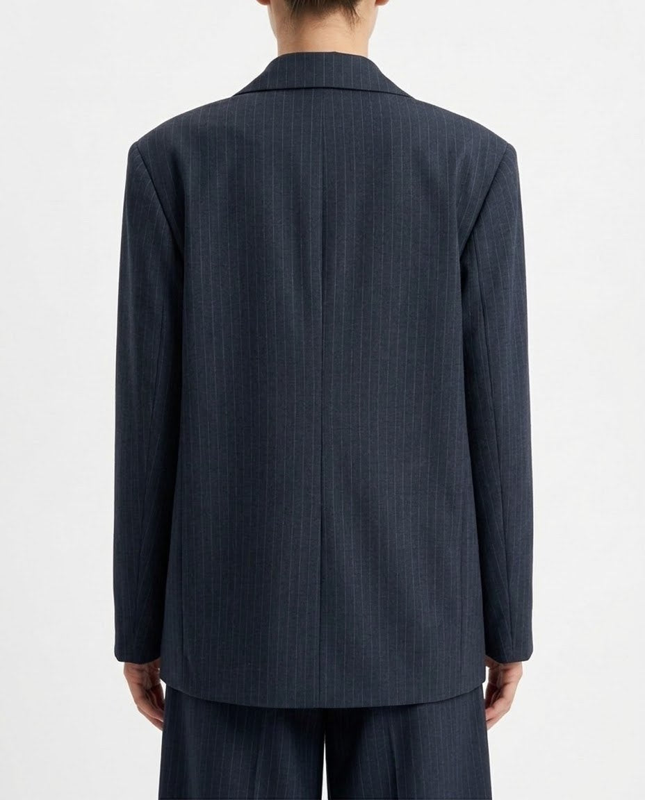Giacca blazer gessata H2O Italia Blu