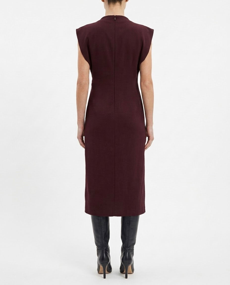 Abito midi drappeggiato H2O Italia Amarone