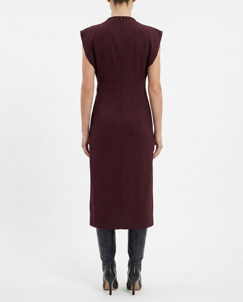 Abito midi drappeggiato H2O Italia Amarone