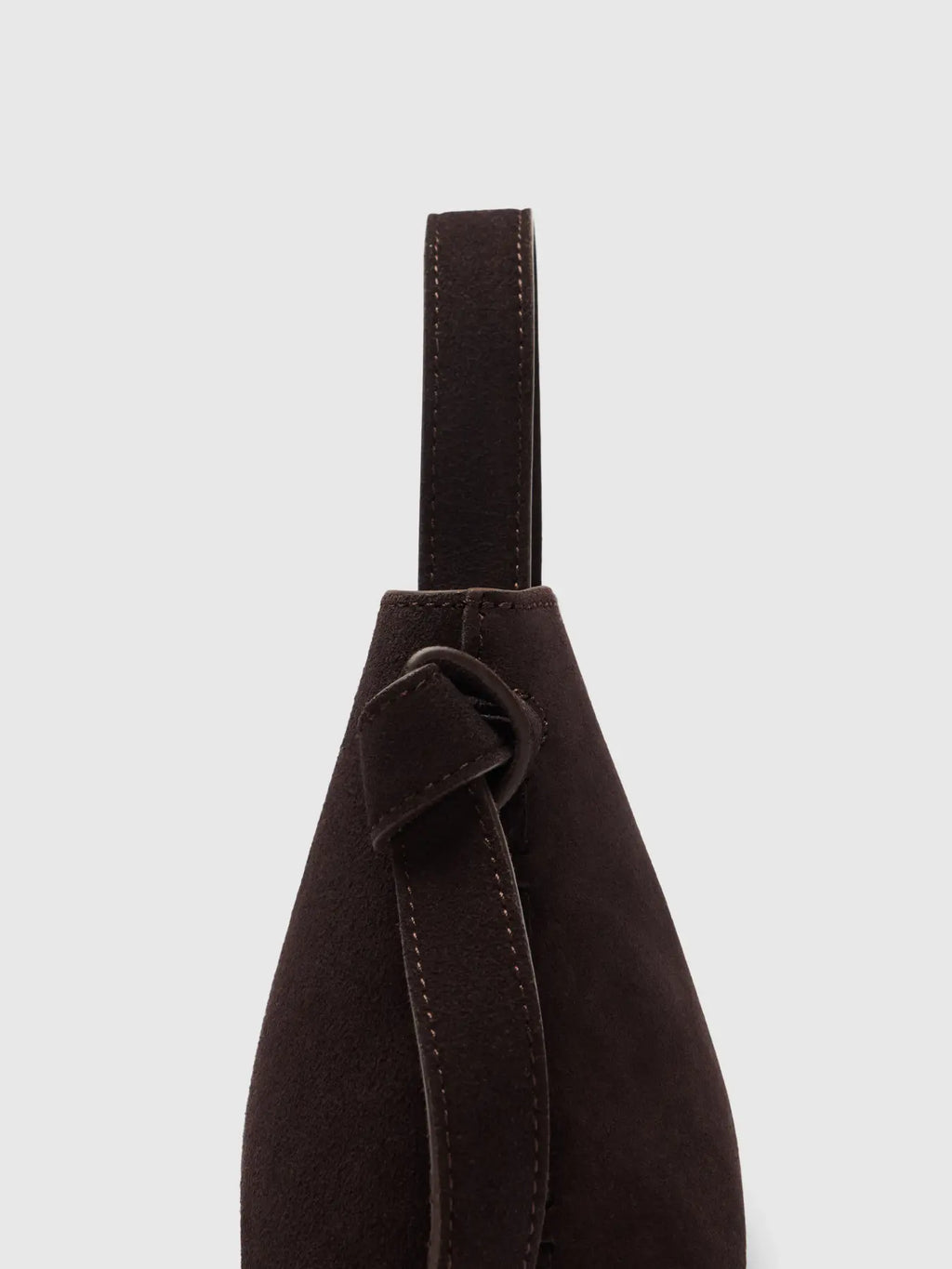 Selected Femme Borsa mini in pelle scamosciata Testa di moro