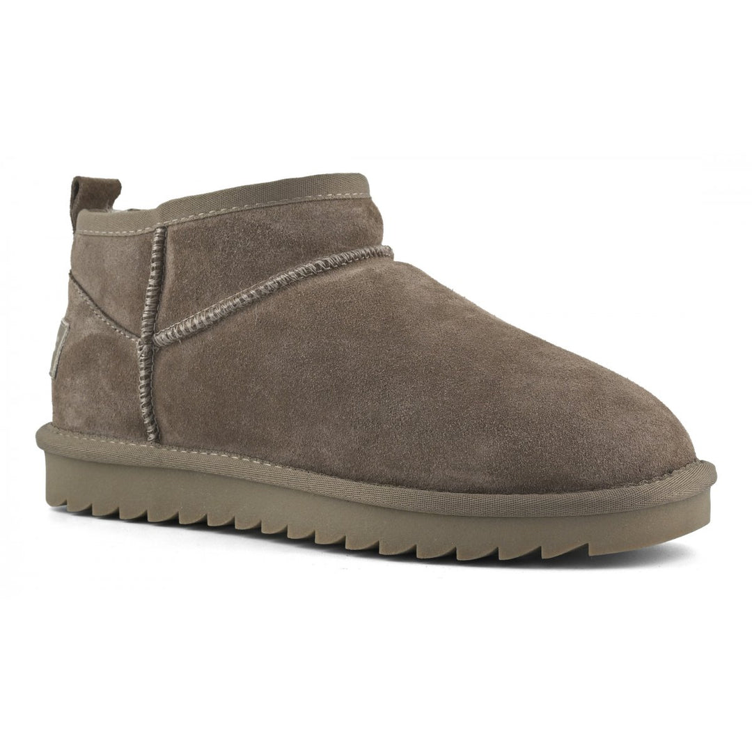 Stivaletto ultra mini in pelle scamosciata