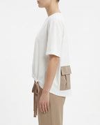 T-shirt corta con laccetti