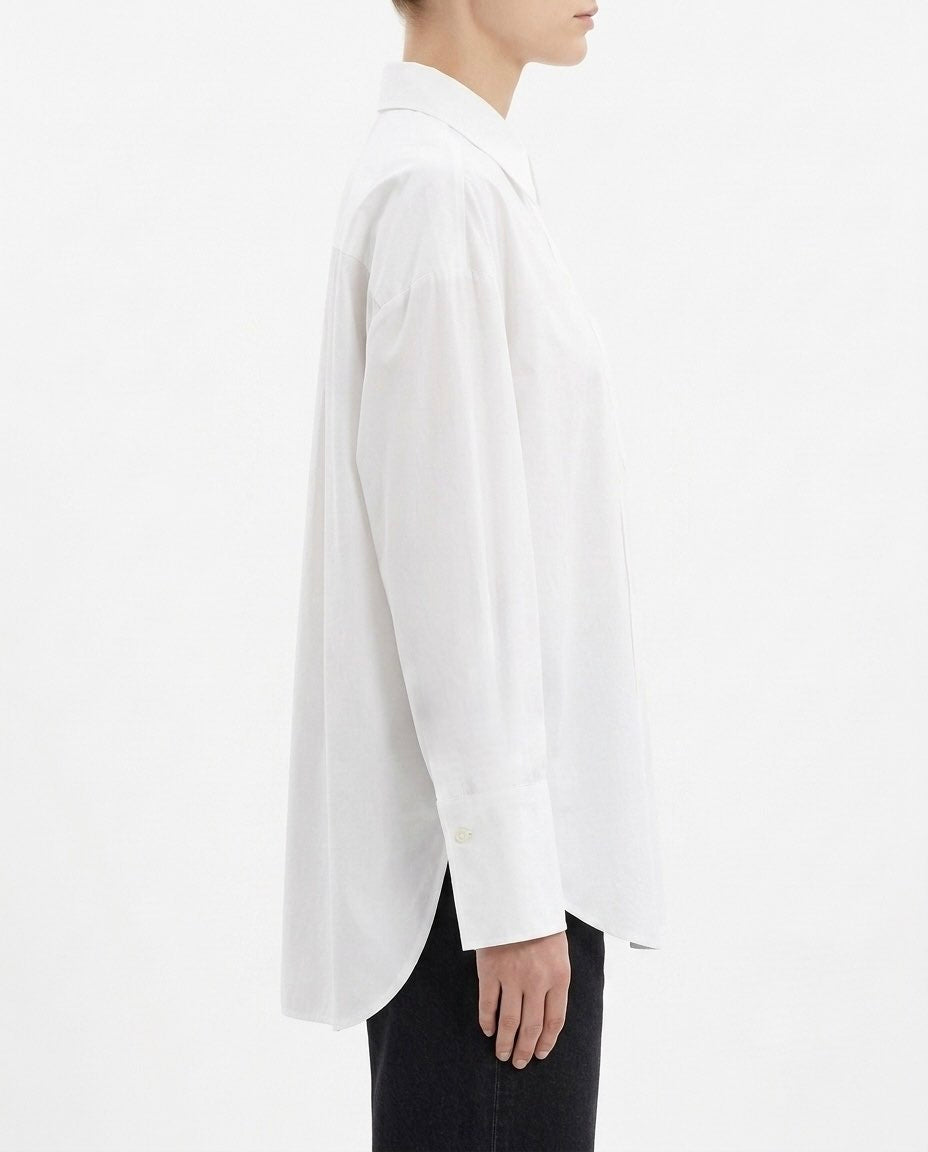 Selected Femme Camicia oversize in cotone biologico Bianco