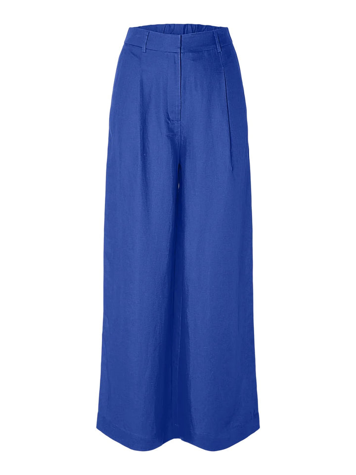 Pantaloni Palazzo in Misto Lino