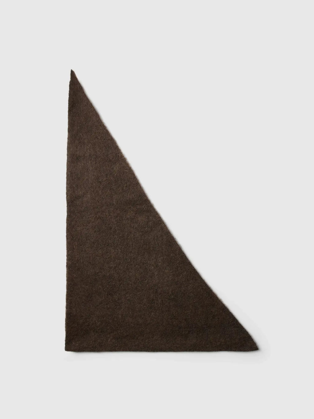 Foulard Triangolare Selected Femme Marrone in Misto Lana e Alpaca